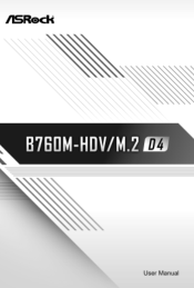ASRock B760M-HDV/M.2 D4 User Manual