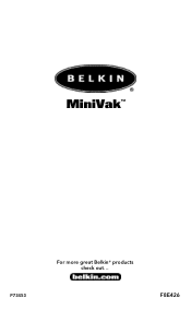 Belkin F8E426 F8E426 User Manual