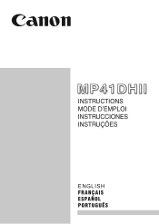Canon MP41DHII Instruction Manual