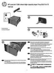 HP LaserJet Enterprise flow MFP M830 Install Guide T0F54A