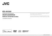 JVC KD-AV300 Instruction Manual