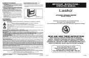 Lasko CC24849 User Manual