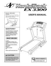 NordicTrack Ex 3300 Treadmill Uk Manual
