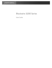 Plantronics Blackwire 3200 User Guide