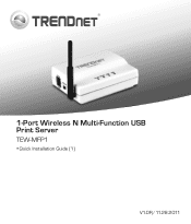TRENDnet TEW-MFP1 Quick Installation Guide