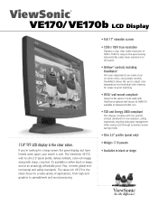 ViewSonic VE170B Brochure