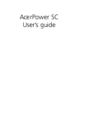 Acer Power SC Power Sc User's Guide