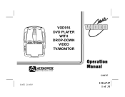 Audiovox VOD916 Operation Manual