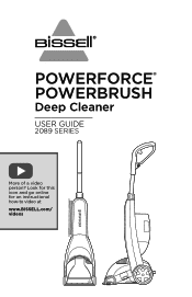 Bissell PowerForce PowerBrush Carpet Cleaner 2089 User Guide