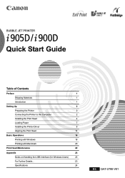 Canon i900D i900D Quick Start Guide