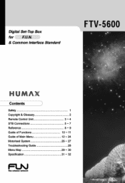 Humax FTV-5600 User Manual
