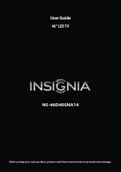 Insignia NS-46D40SNA14 User Manual (English)