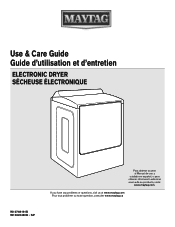 Maytag MGDB955FW Use & Care Guide