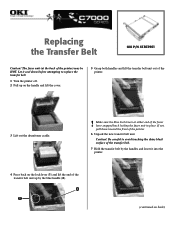 Oki C7200 Replacing the Transfer Belt on C7200 & C7400 series Printers