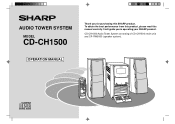 Sharp CD-CH1500 CDCH1500 Operation Manual