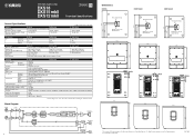 Yamaha DXS15mkII DXS18/DXS15mkII/DXS12mkII Technical Specifications