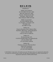 Belkin F5X016 User Guide