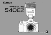 Canon 540EZ Speedlite 540EZ Instruction Manual