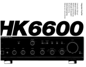 Harman Kardon HK6600 Owners Manual