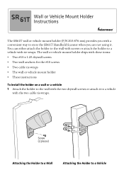 Intermec SR61 SR61T Wall or Vehicle Mount Holder Instructions