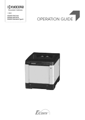 Kyocera ECOSYS P6026cdn ECOSYS P6021cdn/P6026cdn Type B Operation Guide