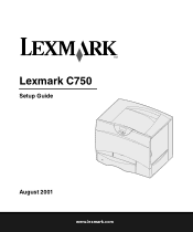Lexmark C750 Setup Guide