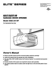 LiftMaster 8350 3585 Elite Series Manual