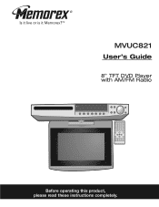 Memorex MVUC821 Manual