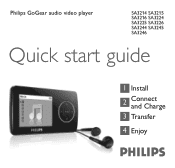 Philips SA3285 Quick start guide
