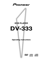 Pioneer DV-333 Operating Instructions