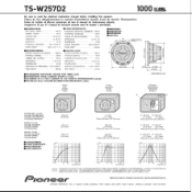 Pioneer TS-W257D2 User Guide