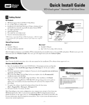 Western Digital WDXUB2500JBNN Quick Install Guide (pdf)