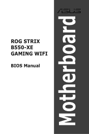 Asus ROG STRIX B550-XE GAMING WIFI BIOS Users Manual English