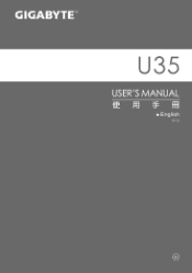 Gigabyte U35F Manual