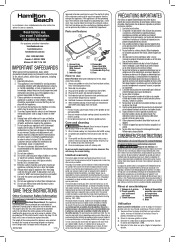 Hamilton Beach 38519R Use and Care Manual