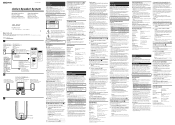 Sony SRS-A202 Operating Manual (English,Español)