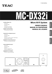 TEAC MC-DX32i MC-DX32i Manual