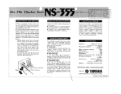 Yamaha NS-355 Owner's Manual