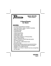 Audiovox APS57N Owners Manual