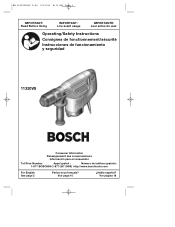 Bosch 11320VS Operating Instructions