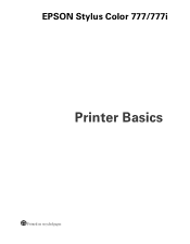 Epson Stylus COLOR 777i Printer Basics
