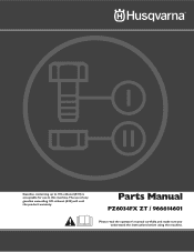 Husqvarna PZ6034FXZT Parts Manual