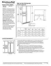 KitchenAid KRFC300EBS Dimension Guide