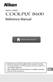 Nikon COOLPIX B600 Reference Manual