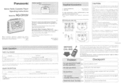 Panasonic RQCR15V RQCR15V User Guide