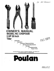 Poulan CHDF550E User Manual