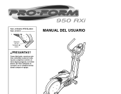 ProForm 950 Rxi Spanish Manual
