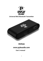 Pyle PBTR20 User Manual