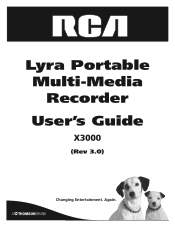 RCA X3000 User Manual - X3000