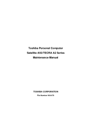 Toshiba Tecra A2-S316 Maintenance Manual